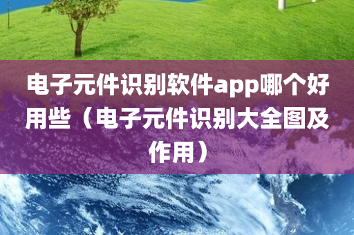 电子元件识别软件app哪个好用些（电子元件识别大全图及作用）