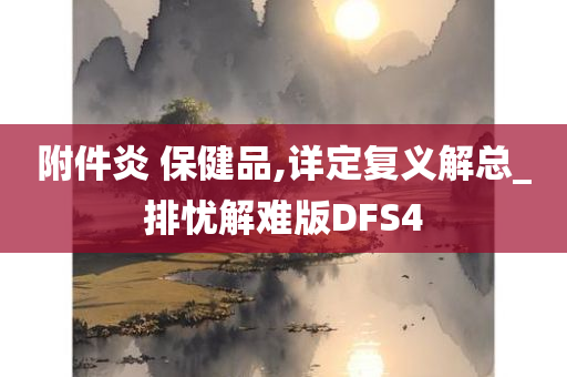 附件炎 保健品,详定复义解总_排忧解难版DFS4