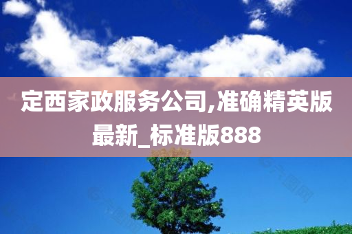 定西家政服务公司,准确精英版最新_标准版888