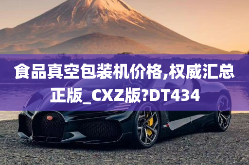 食品真空包装机价格,权威汇总正版_CXZ版?DT434