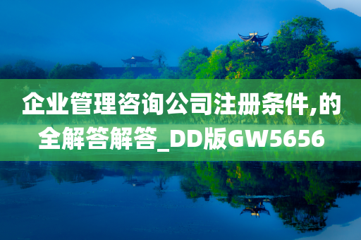 企业管理咨询公司注册条件,的全解答解答_DD版GW5656