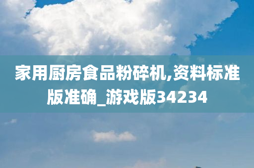 家用厨房食品粉碎机,资料标准版准确_游戏版34234