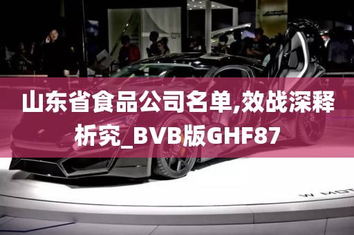 山东省食品公司名单,效战深释析究_BVB版GHF87