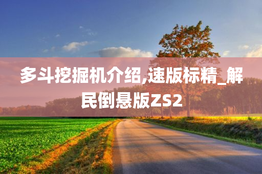 多斗挖掘机介绍,速版标精_解民倒悬版ZS2