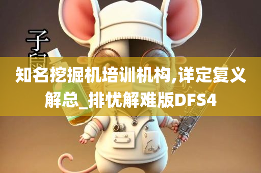 知名挖掘机培训机构,详定复义解总_排忧解难版DFS4