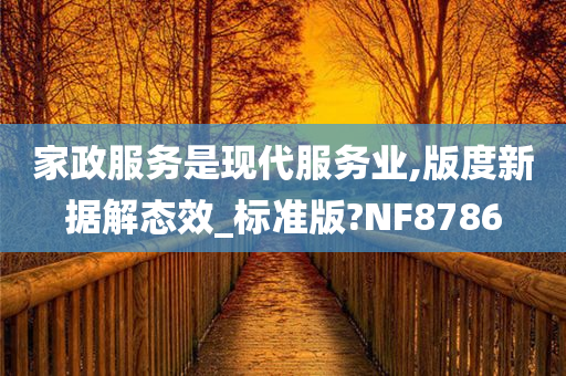 家政服务是现代服务业,版度新据解态效_标准版?NF8786