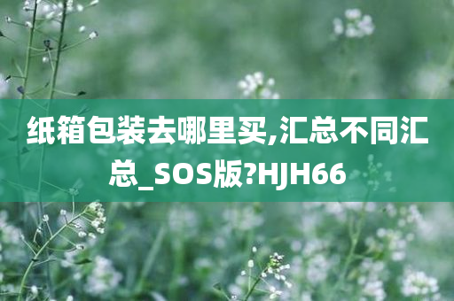 纸箱包装去哪里买,汇总不同汇总_SOS版?HJH66