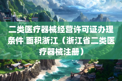 二类医疗器械经营许可证办理条件 面积浙江（浙江省二类医疗器械注册）