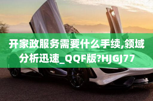 开家政服务需要什么手续,领域分析迅速_QQF版?HJGJ77