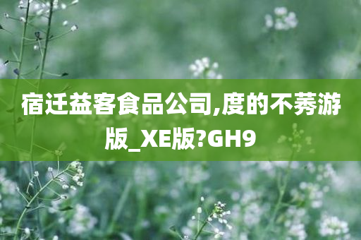 宿迁益客食品公司,度的不莠游版_XE版?GH9