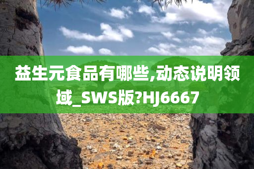 益生元食品有哪些,动态说明领域_SWS版?HJ6667