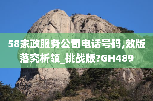 58家政服务公司电话号码,效版落究析领_挑战版?GH489