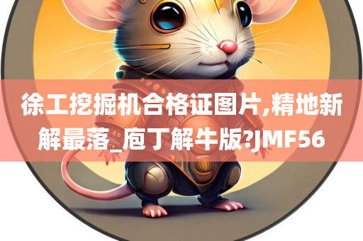 徐工挖掘机合格证图片,精地新解最落_庖丁解牛版?JMF56