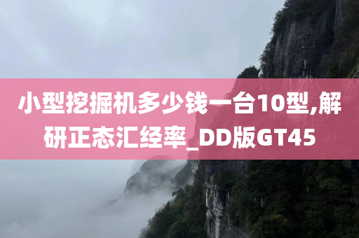 小型挖掘机多少钱一台10型,解研正态汇经率_DD版GT45