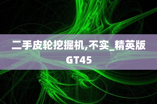 二手皮轮挖掘机,不实_精英版GT45