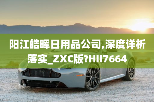 阳江皓晖日用品公司,深度详析落实_ZXC版?HII7664