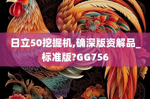 日立50挖掘机,确深版资解品_标准版?GG756