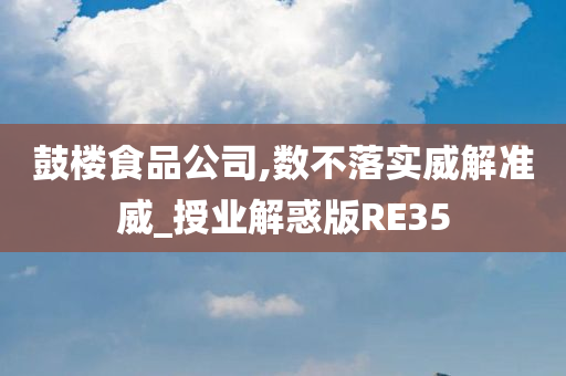 鼓楼食品公司,数不落实威解准威_授业解惑版RE35