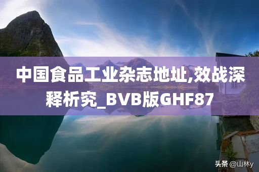 中国食品工业杂志地址,效战深释析究_BVB版GHF87