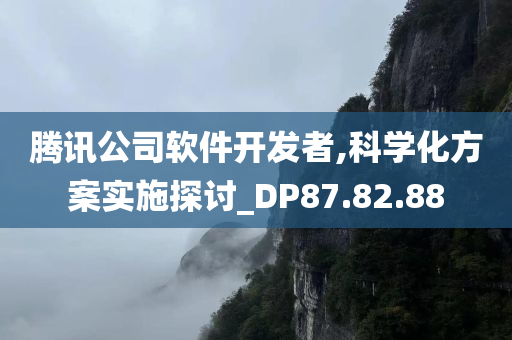 腾讯公司软件开发者,科学化方案实施探讨_DP87.82.88