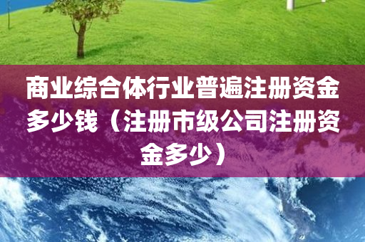 商业综合体行业普遍注册资金多少钱（注册市级公司注册资金多少）