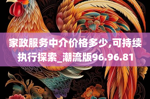 家政服务中介价格多少,可持续执行探索_潮流版96.96.81