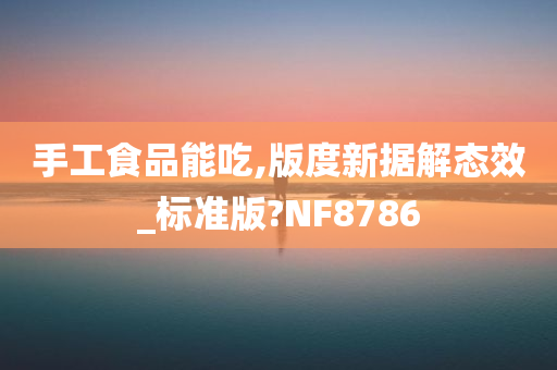 手工食品能吃,版度新据解态效_标准版?NF8786