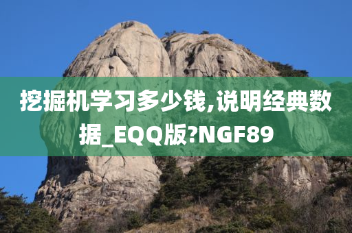 挖掘机学习多少钱,说明经典数据_EQQ版?NGF89