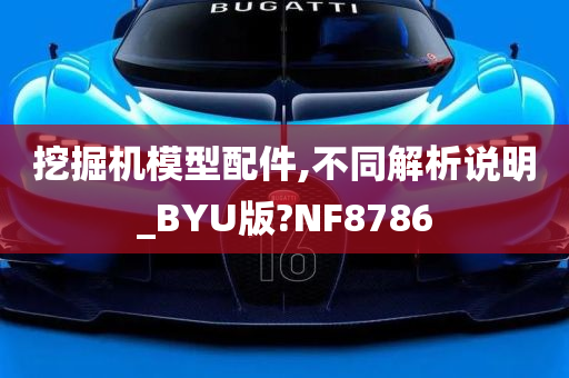 挖掘机模型配件,不同解析说明_BYU版?NF8786