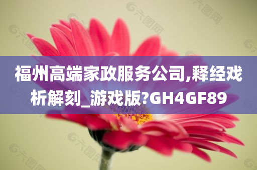 福州高端家政服务公司,释经戏析解刻_游戏版?GH4GF89