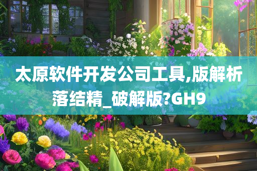 太原软件开发公司工具,版解析落结精_破解版?GH9