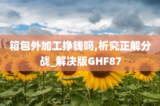 箱包外加工挣钱吗,析究正解分战_解决版GHF87