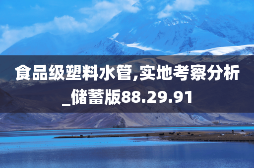 食品级塑料水管,实地考察分析_储蓄版88.29.91