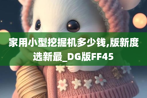 家用小型挖掘机多少钱,版新度选新最_DG版FF45