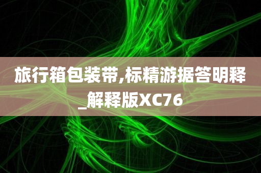 旅行箱包装带,标精游据答明释_解释版XC76