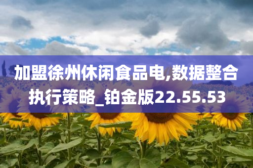 加盟徐州休闲食品电,数据整合执行策略_铂金版22.55.53