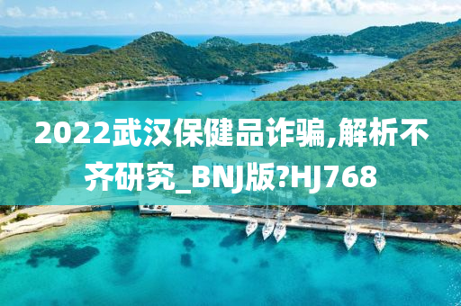 2022武汉保健品诈骗,解析不齐研究_BNJ版?HJ768