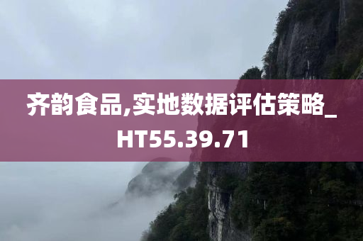 齐韵食品,实地数据评估策略_HT55.39.71