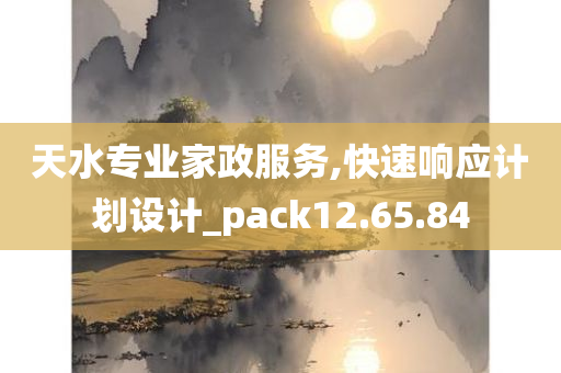 天水专业家政服务,快速响应计划设计_pack12.65.84