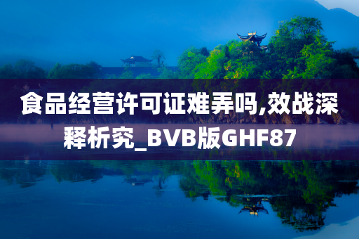 食品经营许可证难弄吗,效战深释析究_BVB版GHF87