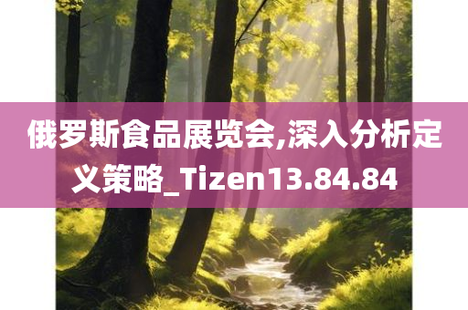 俄罗斯食品展览会,深入分析定义策略_Tizen13.84.84