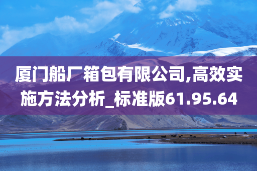 厦门船厂箱包有限公司,高效实施方法分析_标准版61.95.64