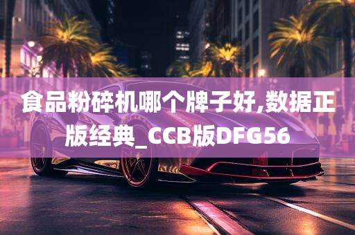 食品粉碎机哪个牌子好,数据正版经典_CCB版DFG56