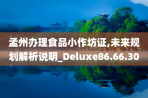 孟州办理食品小作坊证,未来规划解析说明_Deluxe86.66.30