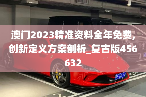 澳门2023精准资料全年免费,创新定义方案剖析_复古版456632