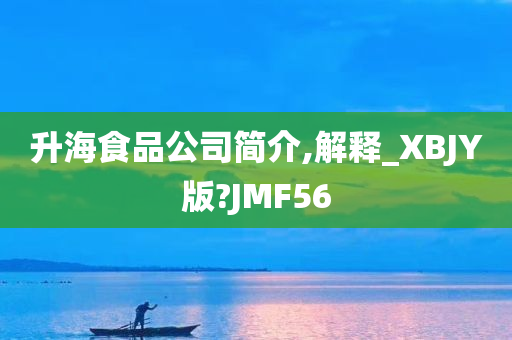 升海食品公司简介,解释_XBJY版?JMF56