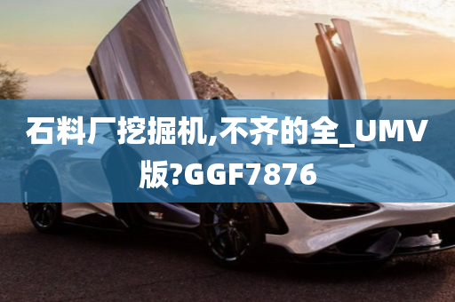 石料厂挖掘机,不齐的全_UMV版?GGF7876