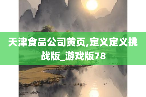 天津食品公司黄页,定义定义挑战版_游戏版78