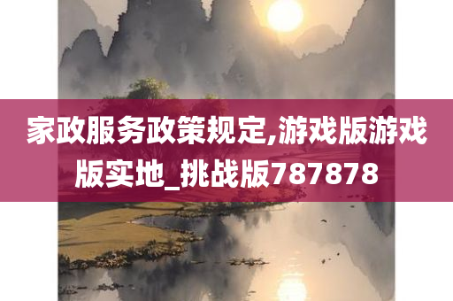 家政服务政策规定,游戏版游戏版实地_挑战版787878