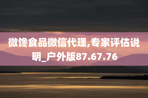 微馋食品微信代理,专家评估说明_户外版87.67.76